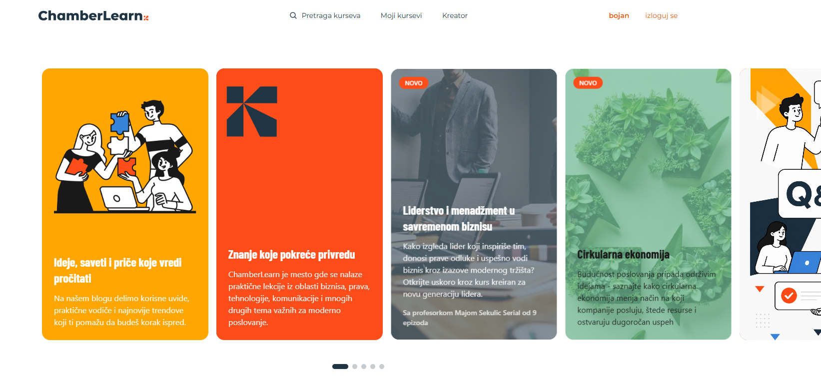 ChamberLearn platforma za digitalno učenje 5